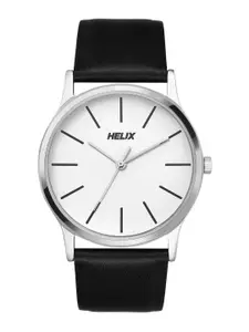 Helix By Timex Men White Round Dial Analog Watch - TW054HG00
