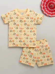 BUMZEE Boys Printed Half Sleeves Jabla & Short