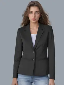 Moda Rapido Notched Lapel Collar Single-Breasted Formal Blazer