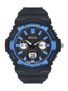Helix By Timex Men Grey Round Dial Analog-Digital Watch - TWESK4502T