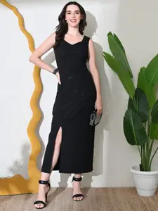 IUGA Women Sweetheart Neck Midi Bodycon Dress