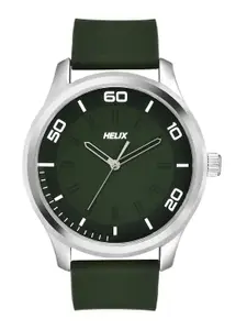 Helix By Timex Men Green Round Dial Analog Watch - TW043HG24