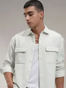 HIGHLANDER Men Comfort Opaque Striped Casual Shirt