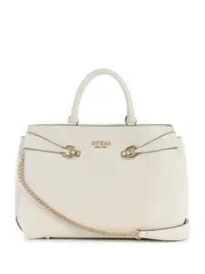 GUESS PU Structured Satchel with Applique