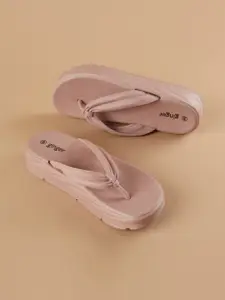 Ginger by Lifestyle Women Rubber Thong Flip-Flops