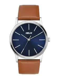 Helix By Timex Men Blue Round Dial Analog Watch - TW054HG02