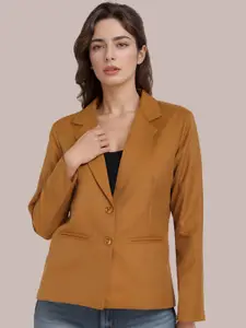 Moda Rapido Notched Lapel Collar Single-Breasted Formal Blazer