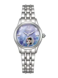 Citizen Women Brass Round Dial & Stainless Steel Straps Analogue Watch PR1040-88N