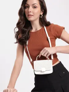 DressBerry Textured Structured Satchel