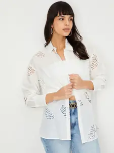max Women Floral Opaque Casual Shirt