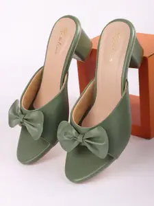 Picktoes Open Back Rubber Block Sandals