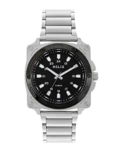 Helix By Timex Black Round Dial Analog Men's Watch - TW062HG03T