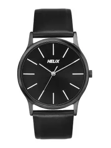 Helix By Timex Men Black Round Dial Analog Watch - TW054HG04