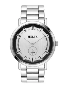 Helix By Timex Silver Round Dial Analog Men's Watch - TW053HG06