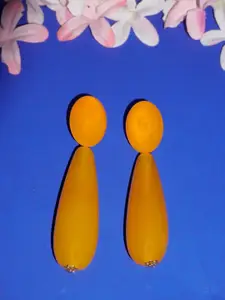 Niscka Teardrop Shaped Drop Earrings