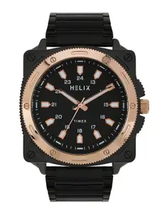 Helix By Timex Black Round Dial Analog Men's Watch - TW062HG02T