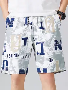 StyleCast x Revolte Men Graphic Printed Shorts