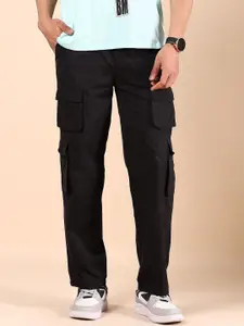 V-Mart Men Mid-Rise Cotton Cargos Trousers