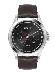 Helix By Timex Black Round Dial Analog Men's Watch - TW055HG04