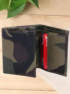 Provogue Men Camouflage Printed Three Fold Wallet