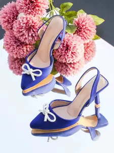 Froh Feet Women Pointed Toe Slim Pumps with Bows