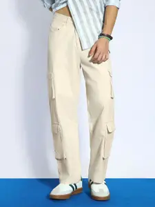 Urbano Fashion Chicargolos Men Straight Fit Stretchable Cargos Trousers with 8 Pockets