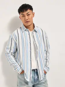 THE BEAR HOUSE Men Striped Casual Shirt