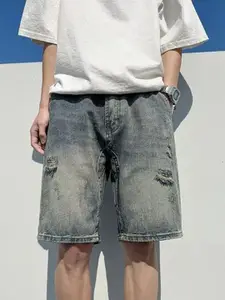 StyleCast x Revolte Men Mid-Rise Denim Shorts