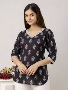 UNIFY FASHION Women Floral Printed Short Kurti