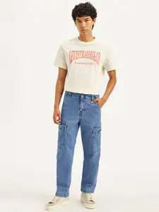 Levis Men Classic Straight Fit Mid-Rise Stretchable Jeans
