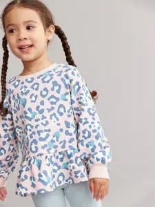 mothercare Girls Leopard Printed Sweatshirt