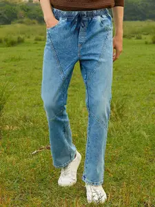 Campus Sutra Men Comfort Regular Fit Mid-Rise Heavy Fade Stretchable Jeans