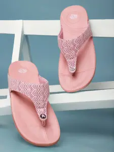Liberty Women Self Design Thong Flip-Flops