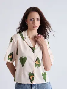 Kibo Women Comfort Relaxed Fit Floral Printed Casual Shirt