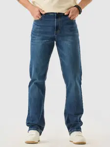 Snitch Men Straight Fit Blue Mid-Rise Straight Fit Jeans