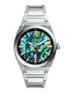 Fossil Everett Men Printed Dial & Stainless Steel Straps Analogue Watch AK_FS6114