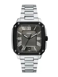 Fossil Men Embellished Dial & Stainless Steel Straps Analogue Watch AK_FS6122