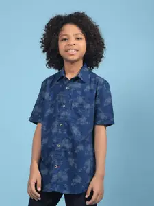 Crimsoune Club Boy Slim Fit Printed Casual Shirt