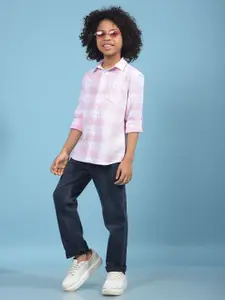 Crimsoune Club Boys Checked Slim Fit Casual Shirt