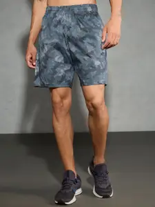 Technosport Men Camouflage Printed Running Sports Shorts with Antimicrobial Technology