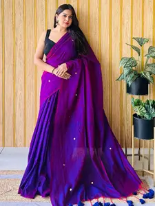Anouk Embellished Mirror Work Pure Cotton Saree