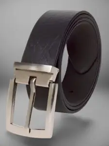 Azibo Men Textured Leather Formal Belt