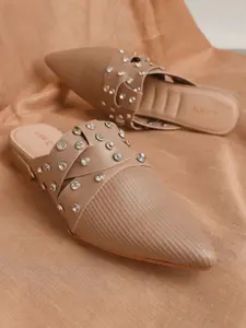 Lavie Women Embellished Mules Flats
