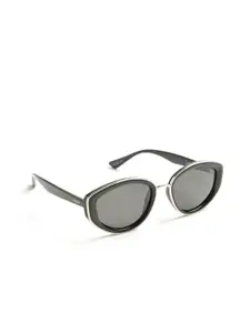 OPIUM Women Cateye Sunglasses with Polarised and UV Protected Lens OP-10328-C01-52