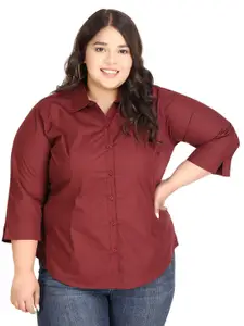 Blue Ronin Women Plus Size Standard Cotton Formal Shirt
