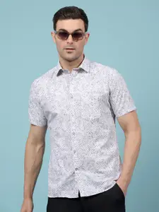 Crimsoune Club Men Slim Fit Geometric Printed Casual Shirt