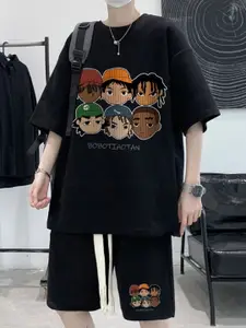 StyleCast Men Printed T-shirt with Shorts