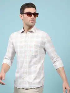 Crimsoune Club Men Slim Fit Checked Casual Shirt