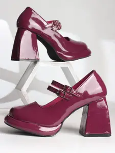 Lavie Women Square Toe Party Block Sandals