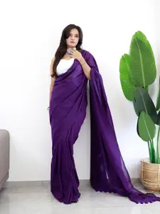 Anouk Solid Pure Cotton Saree